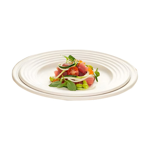Bepulp Wave Premium Round Plate, Natural Large