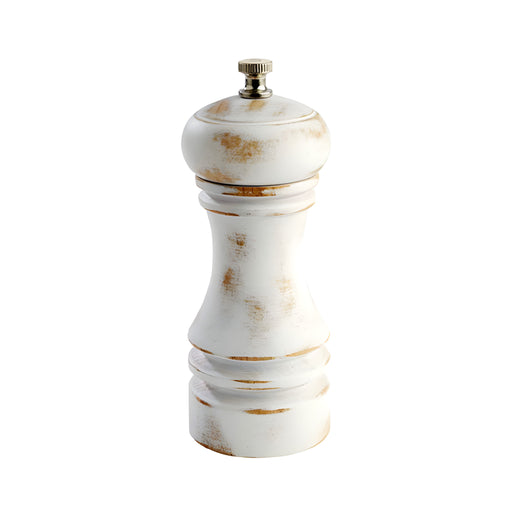 Vintage White Salt Mill H15cm, Beechwood