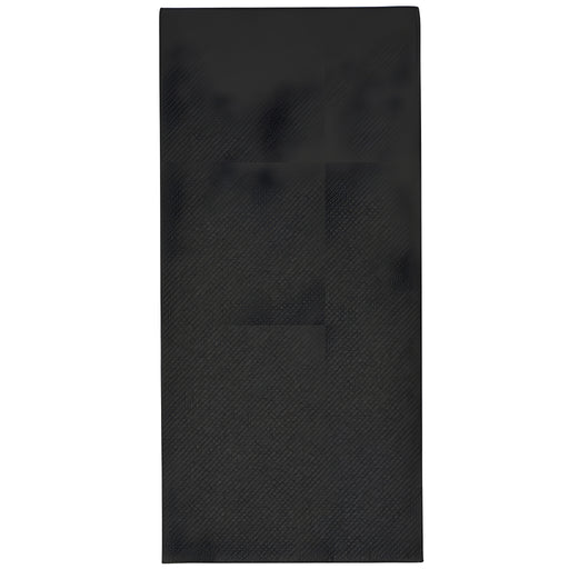 Lisah Napkin, Black 1/8 Bookfold Quilted Paper 38x38cm 2-Ply