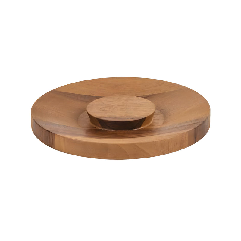 Tilt Mini Jar Lid, Walnut Oiled
