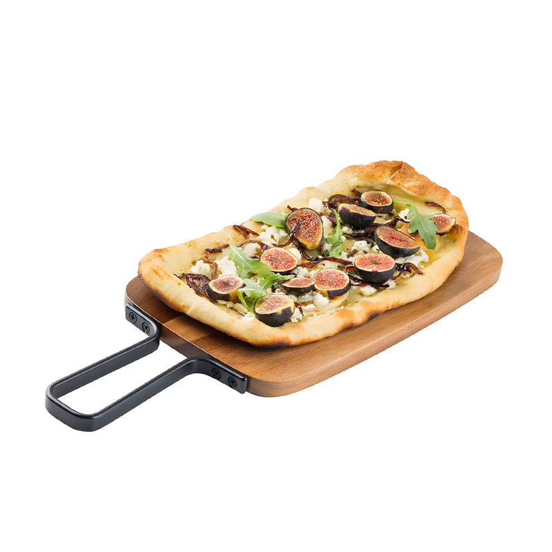 Industrial Acacia Paddle Board, Metal Handle