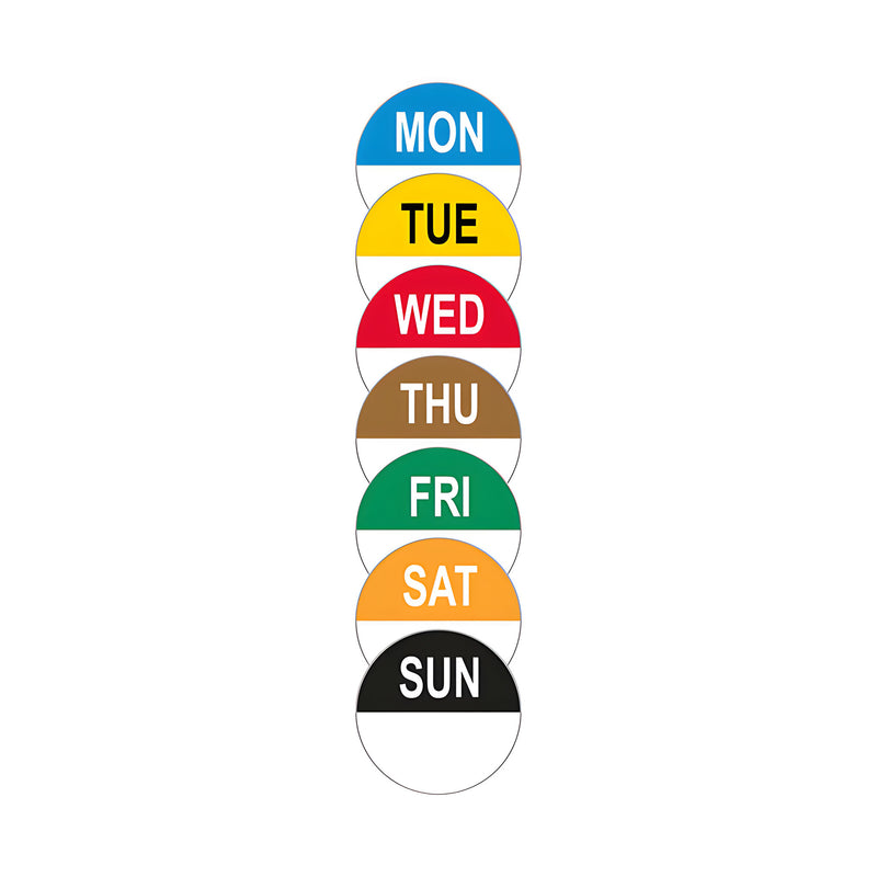 Monday Round Removable Labels (Roll of 1000)
