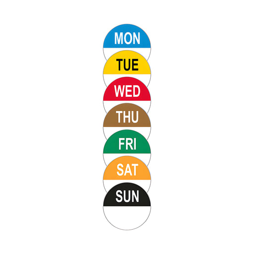 Monday Round Removable Labels (Roll of 1000)