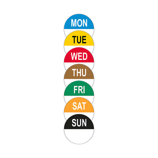 Tuesday Round Removable Labels (Roll of 1000)