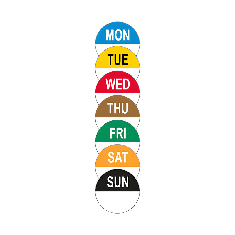 Wednesday Round Removable Labels (Roll of 1000)