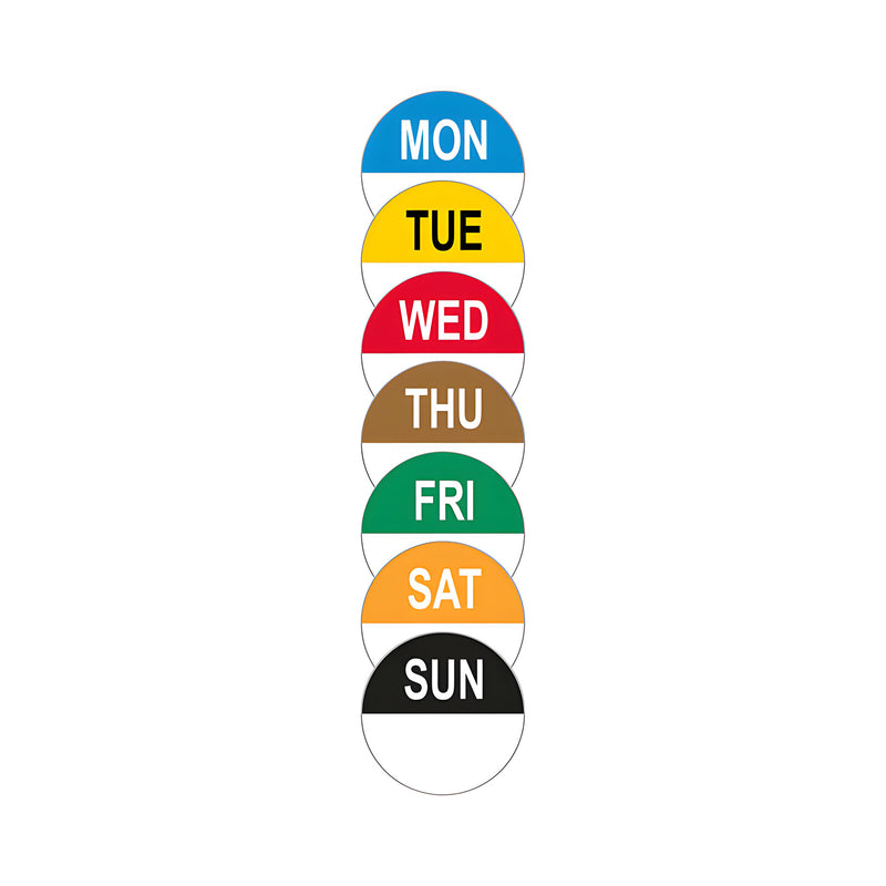 Saturday Round Removable Labels (Roll of 1000)