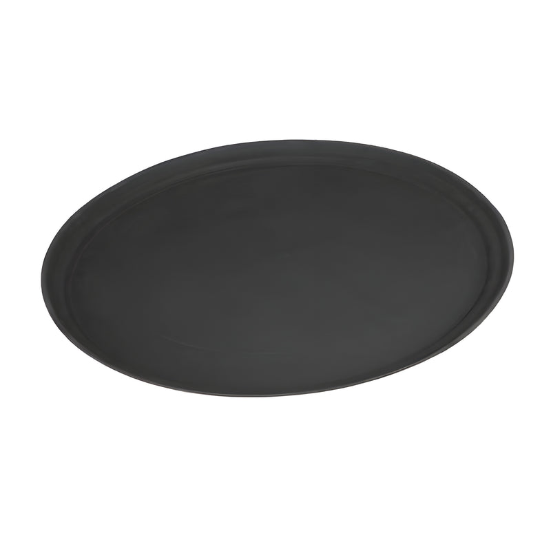 Non-Slip Oval Tray Small, Black