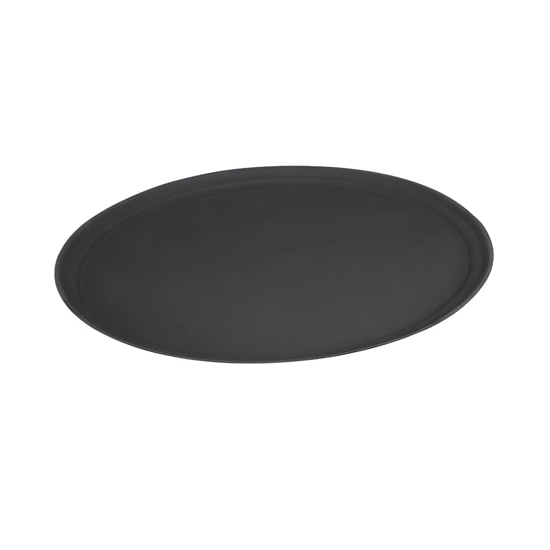 Non-Slip Oval Tray Large, Black