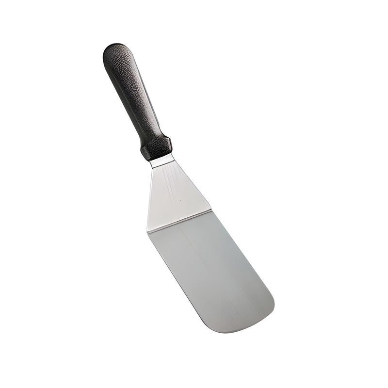 Plain Turner Spatula, Black Plastic Handle