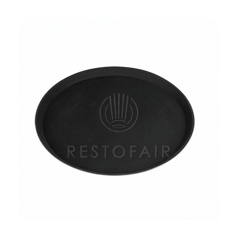 Non-Slip Round Tray Small, Black