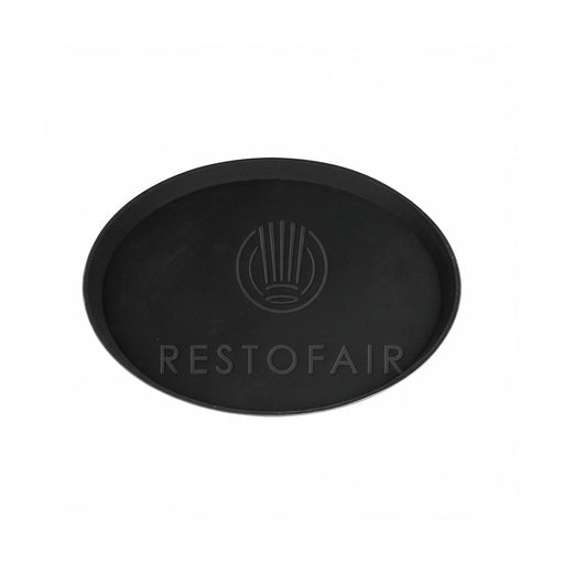 Non-Slip Round Tray Small, Black