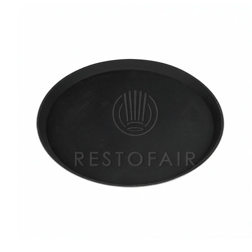 Non-Slip Round Tray Large, Black