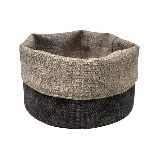 Cottage Round Basket, Grey/Beige