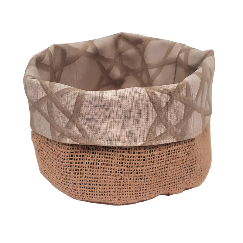 Jute/Rattan Round Basket