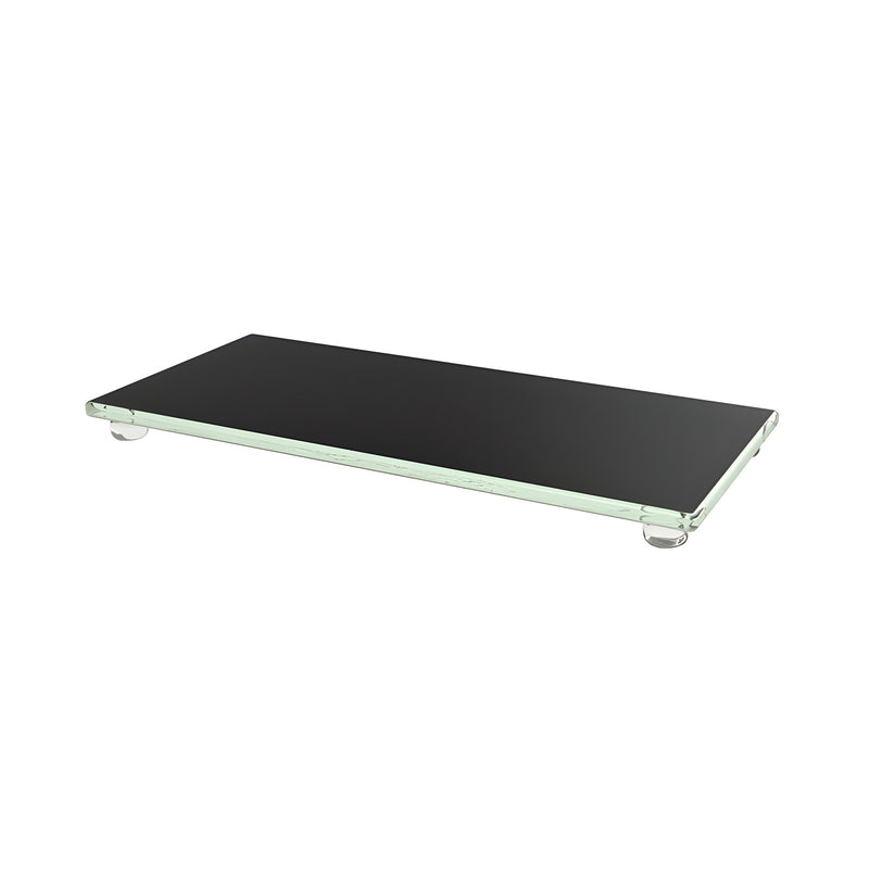 The Cube Rectangular Tray, Black