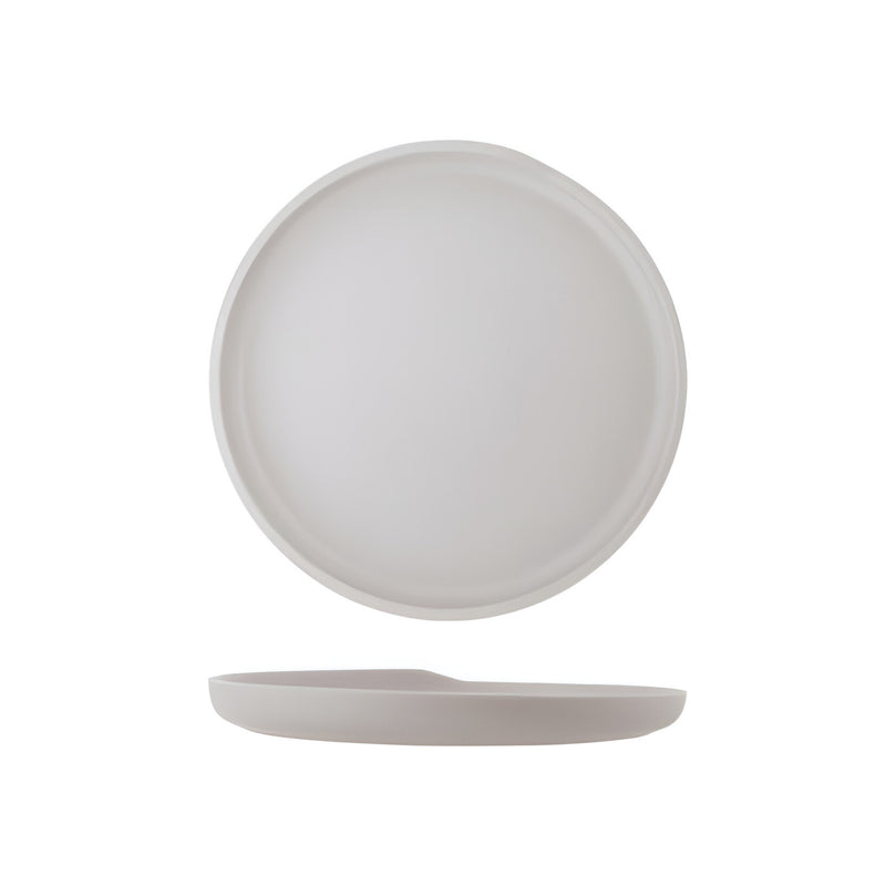 Copenhagen Round Plate Small, Matt White