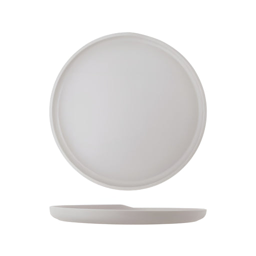 Copenhagen Round Plate Medium, Matt White