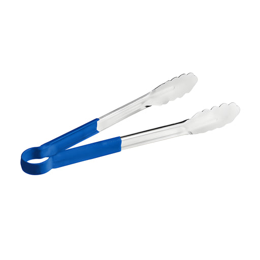 Scalloped Grip Tong, Blue L24.5cm