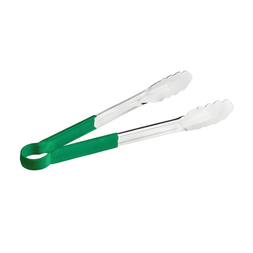 Scalloped Grip Tong, Green L24.5cm