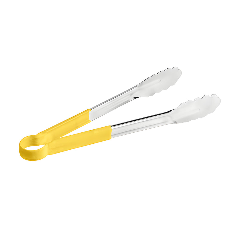 Scalloped Grip Tong, Yellow L24.5cm