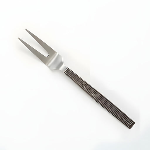 Wavy Aged Cold Meat Fork Small, Hammered Stainless Steel