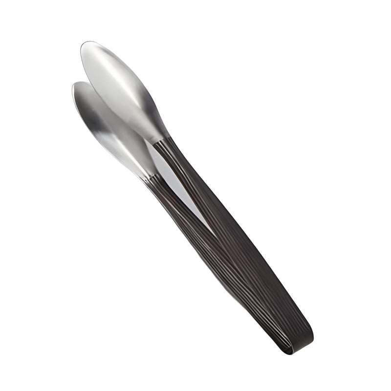 Wavy Aged Serving Tong Large, Hammered Stainless Steel