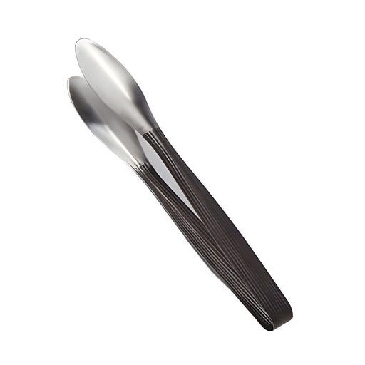 Wavy Aged Serving Tong Large, Hammered Stainless Steel