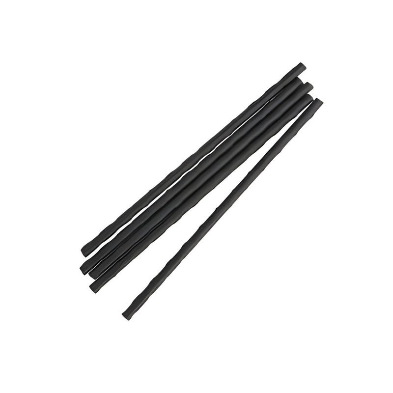 Black Paper Straws Large