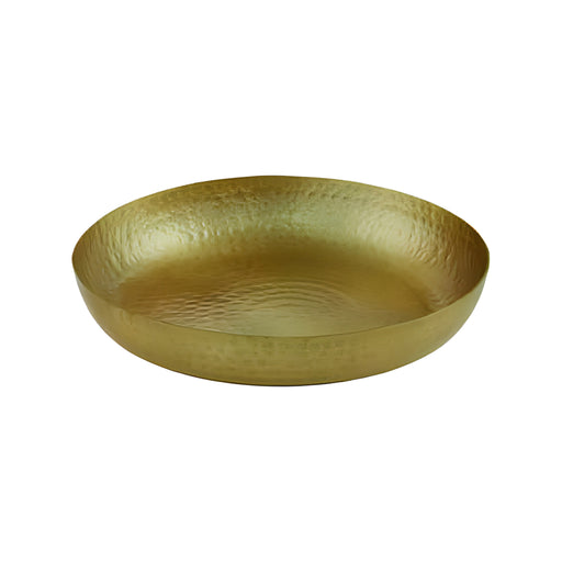 Seafood Tray Small, Gold Hammered Aluminium