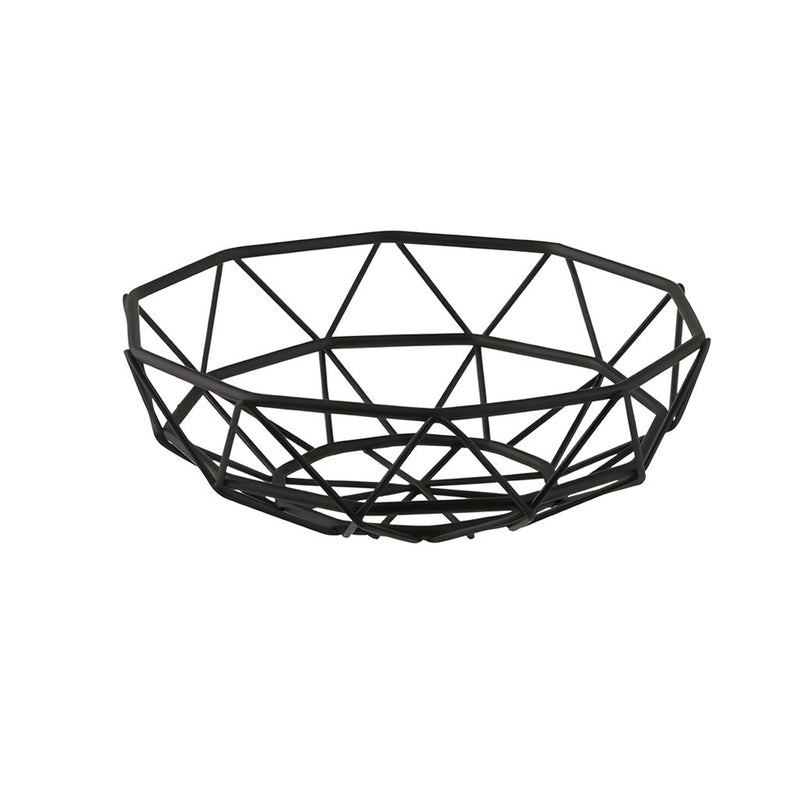 Delta Round Basket, Black Large