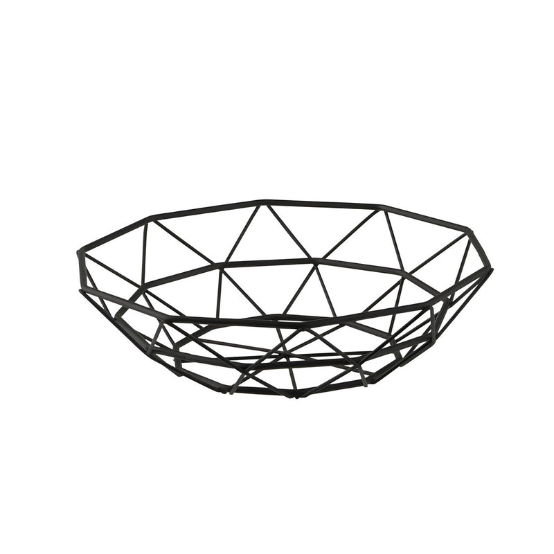 Delta Round Basket, Black Small