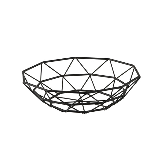 Delta Round Basket, Black Small
