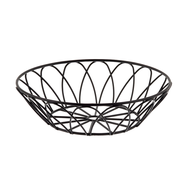 Petal Round Basket Small, Metal