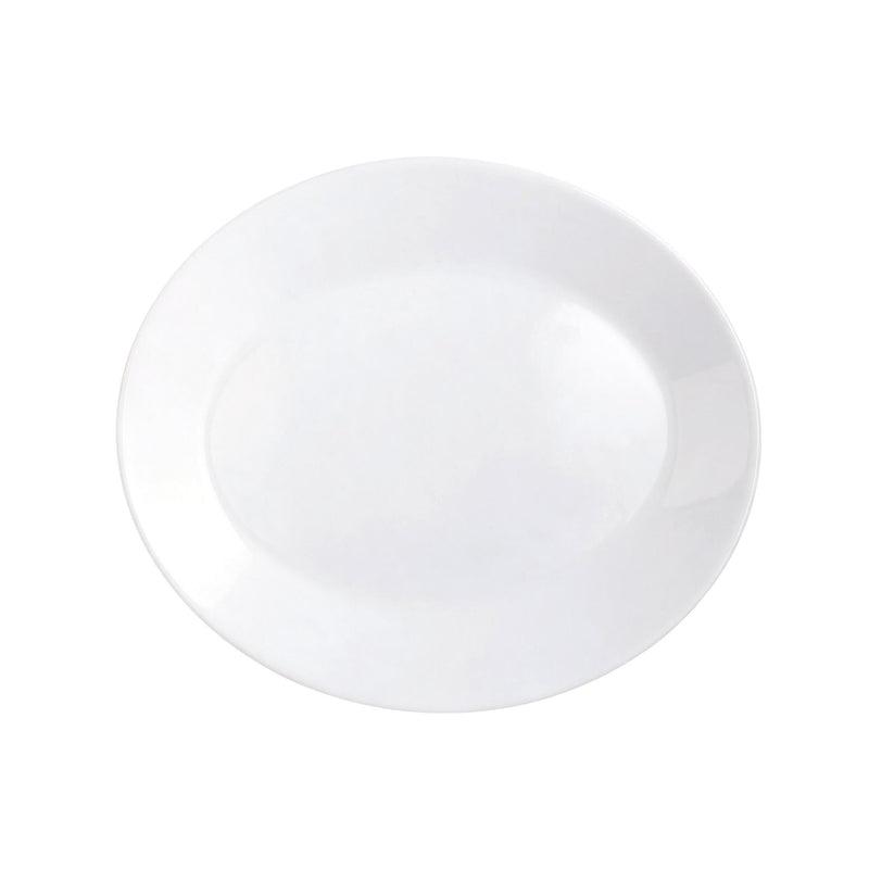 Essence Oval Plate, White Opal