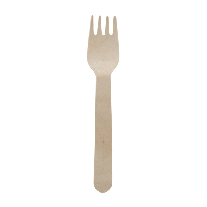Disposable Wooden Forks (Pack of 100)