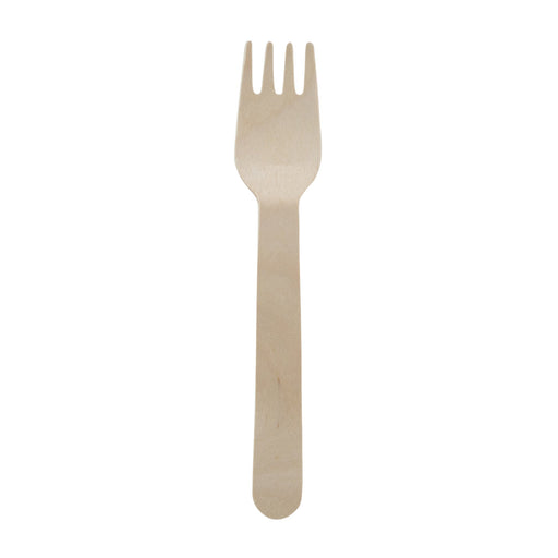 Disposable Wooden Forks (Pack of 100)