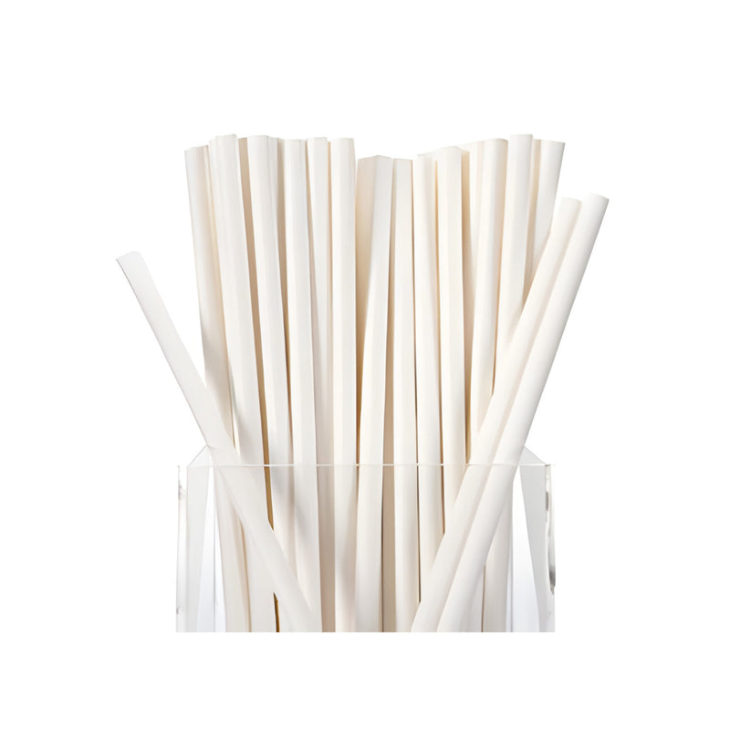 Paper Straws White (Pack of 250)