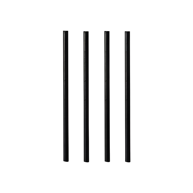 Black Paper Straws Small