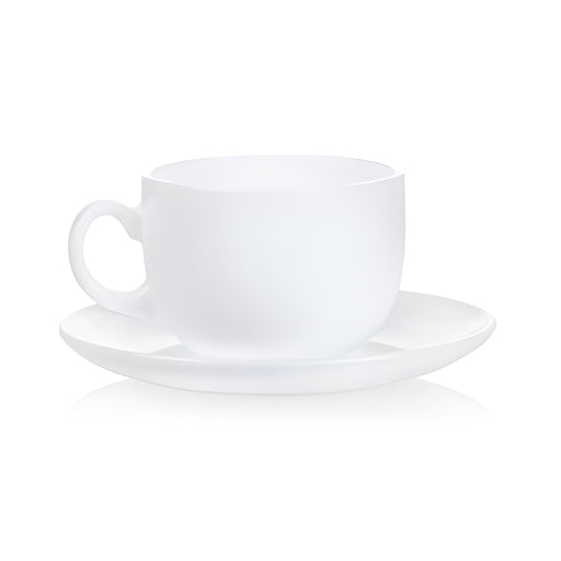 Essence Cup with Saucer, White (Set of 6)