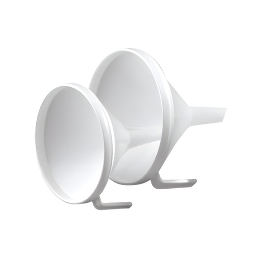 Funnel Large, White Polypropylene