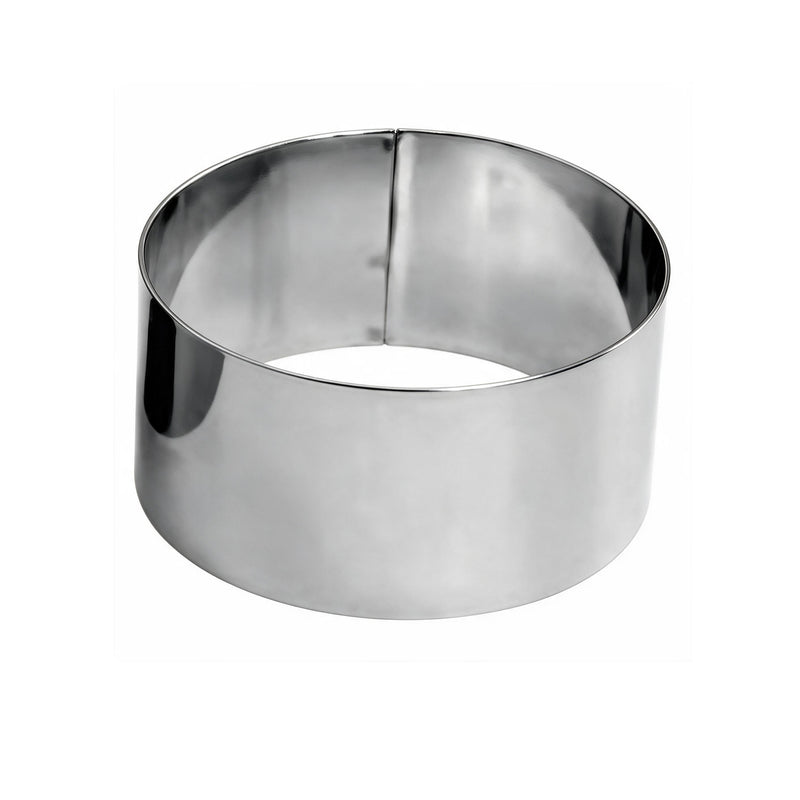 Round Cake Ring 6xH3cm, Stainless Steel
