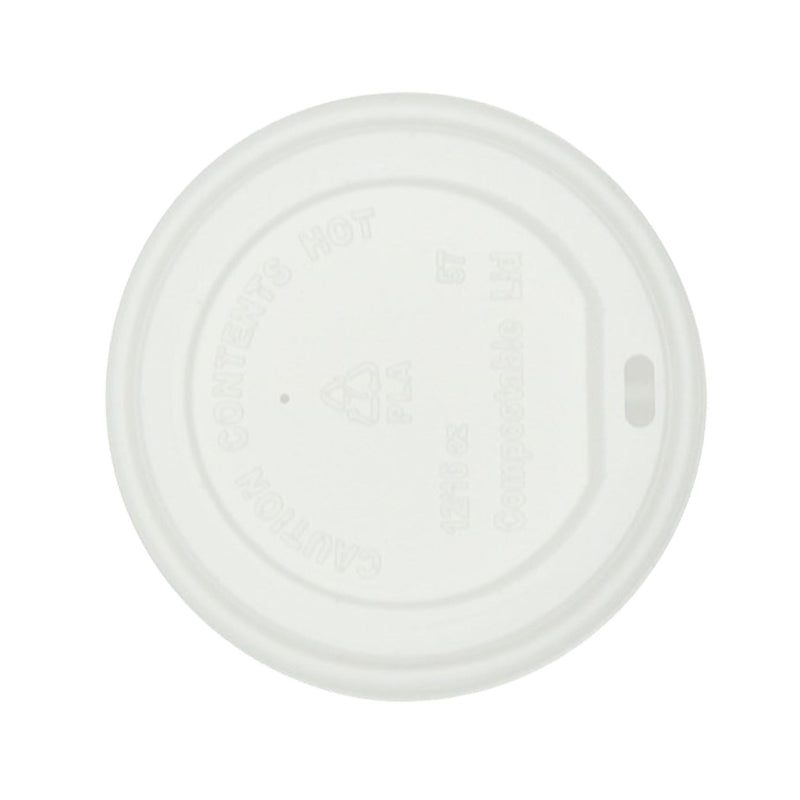 Lid 9cm for Kraft Hot Cup 24/35.5/47.3cl, PLA