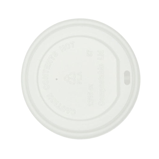 Lid 9cm for Kraft Hot Cup 24/35.5/47.3cl, PLA