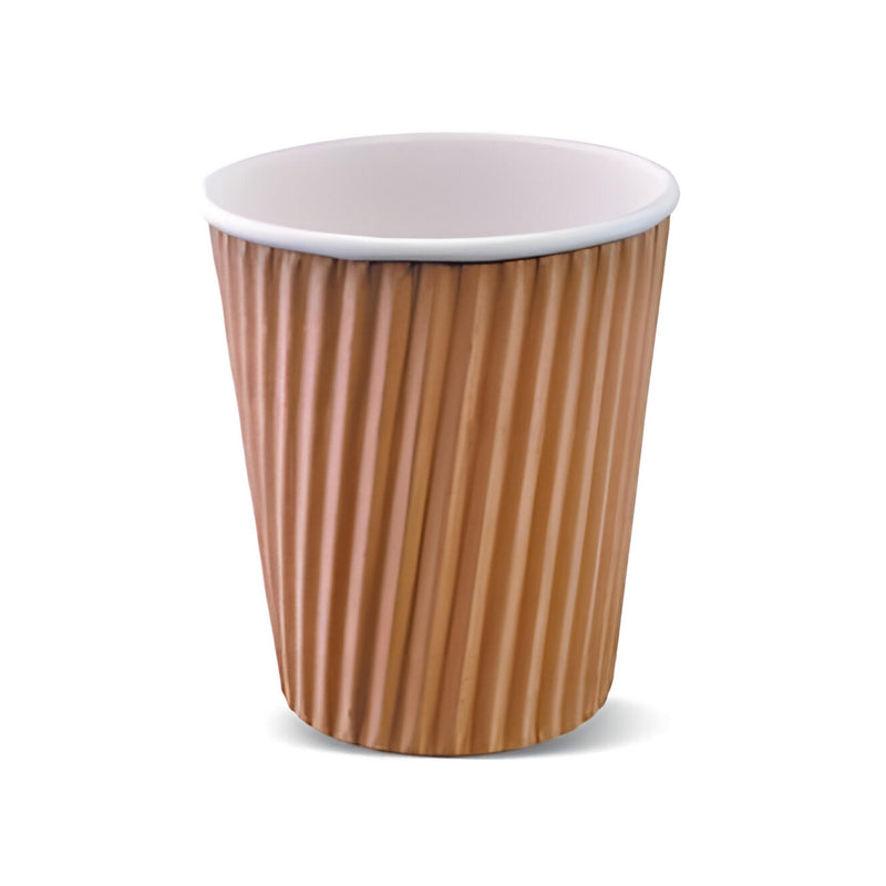 Ripple-Wrap Hot Cup, Brown, Pack of 15