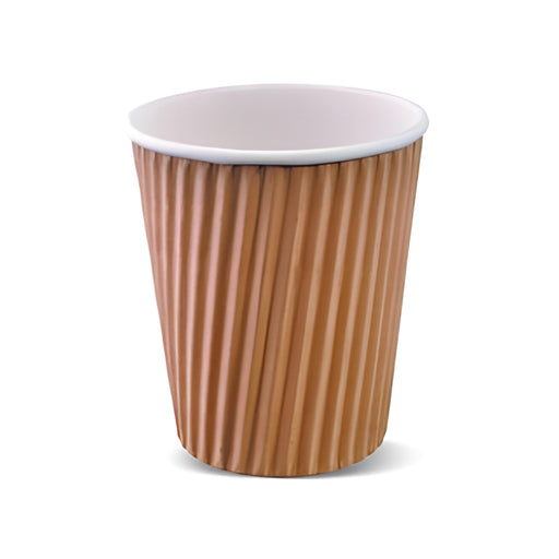 Ripple-Wrap Hot Cup, Brown, Pack of 15