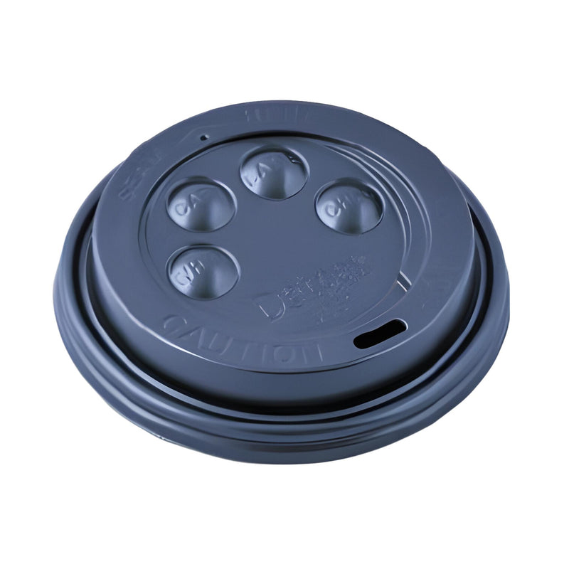 Button Lid for Vee Cups 35.5/43.7cl, Black