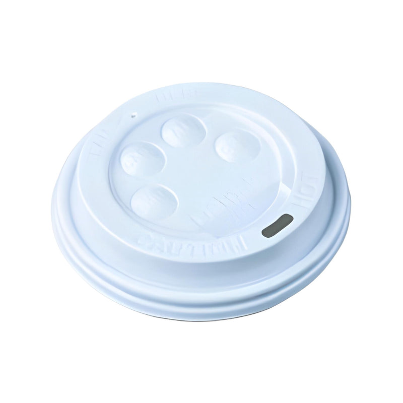 Button Lid for Vee Cups 35.5/43.7cl, White
