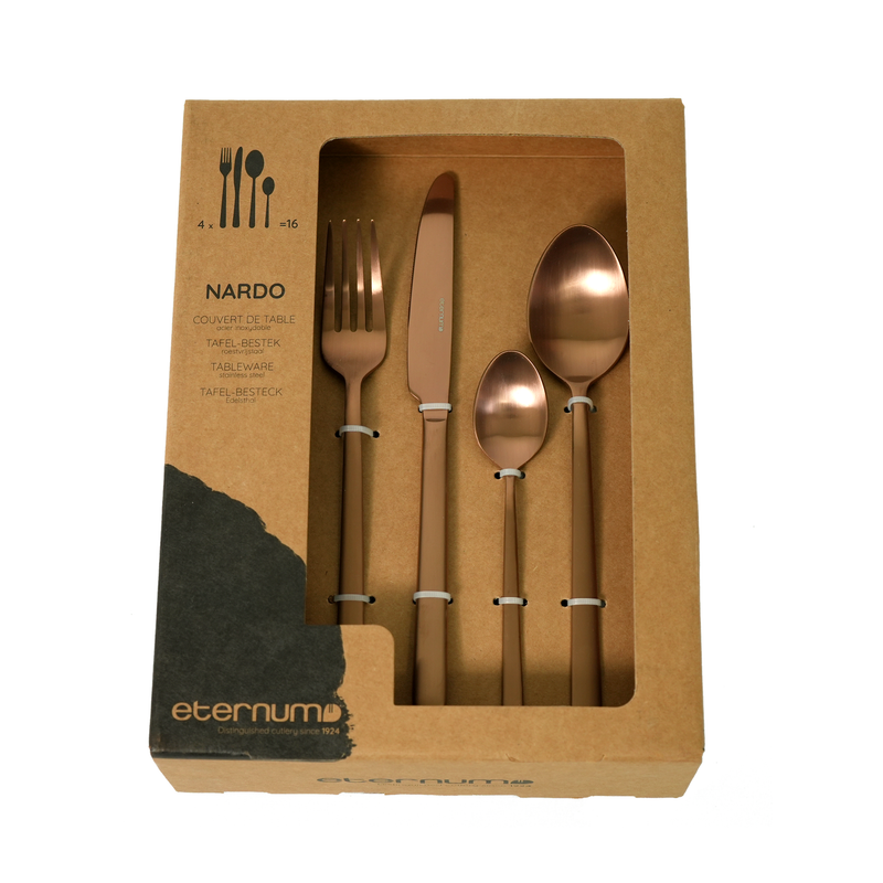 Nardo Cutlery Set, Matte Copper