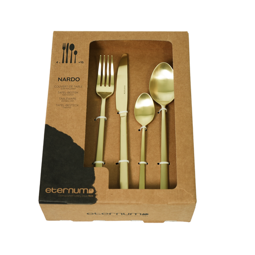 Nardo Cutlery Set, Matte Champagne
