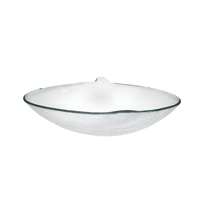 Round Serving Bowl Small, Clear Green, Stackable